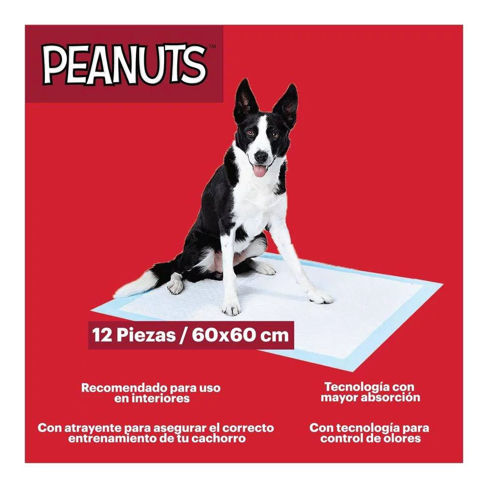 Tapete Entrenador para Mascotas Desechable Snoopy 12 piezas