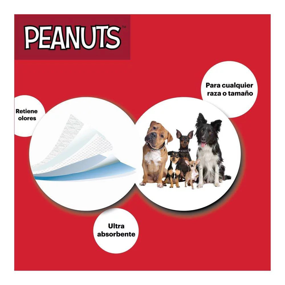 Tapete Entrenador para Mascotas Desechable Snoopy 12 piezas