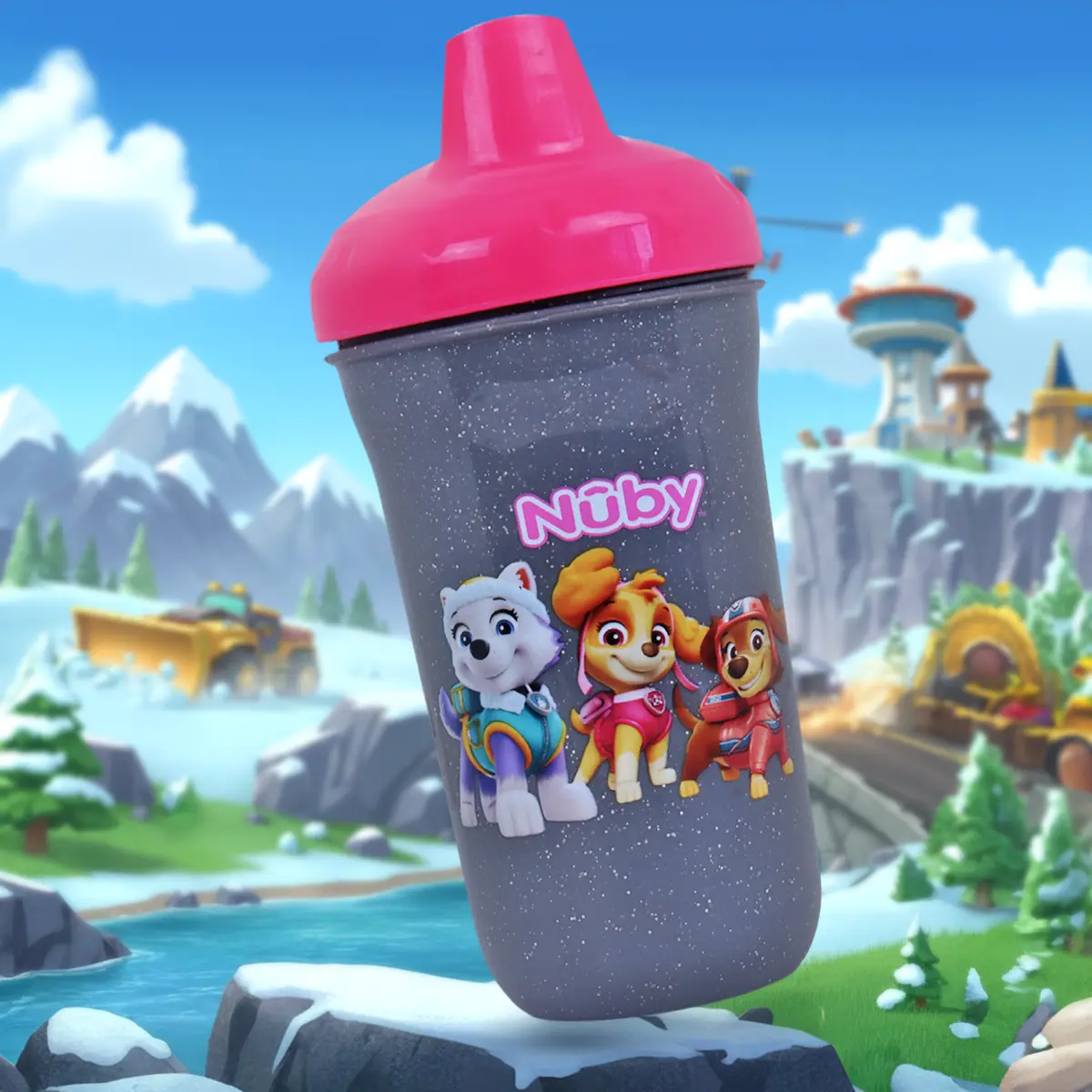 Vaso Entrenador Antiderrames Nuby, Glitter, Paw Patrol