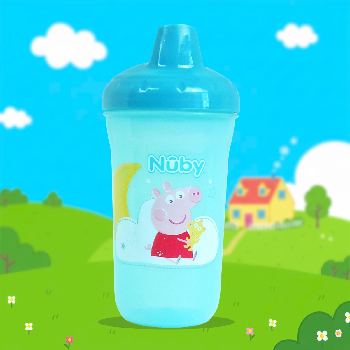 Vaso Entrenador Antiderrames Nuby, Pepa Pig, 300 ml