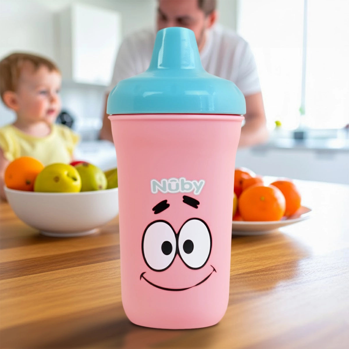 Vaso Entrenador Antiderrames Nuby, Patricio Estrella, 300 ml