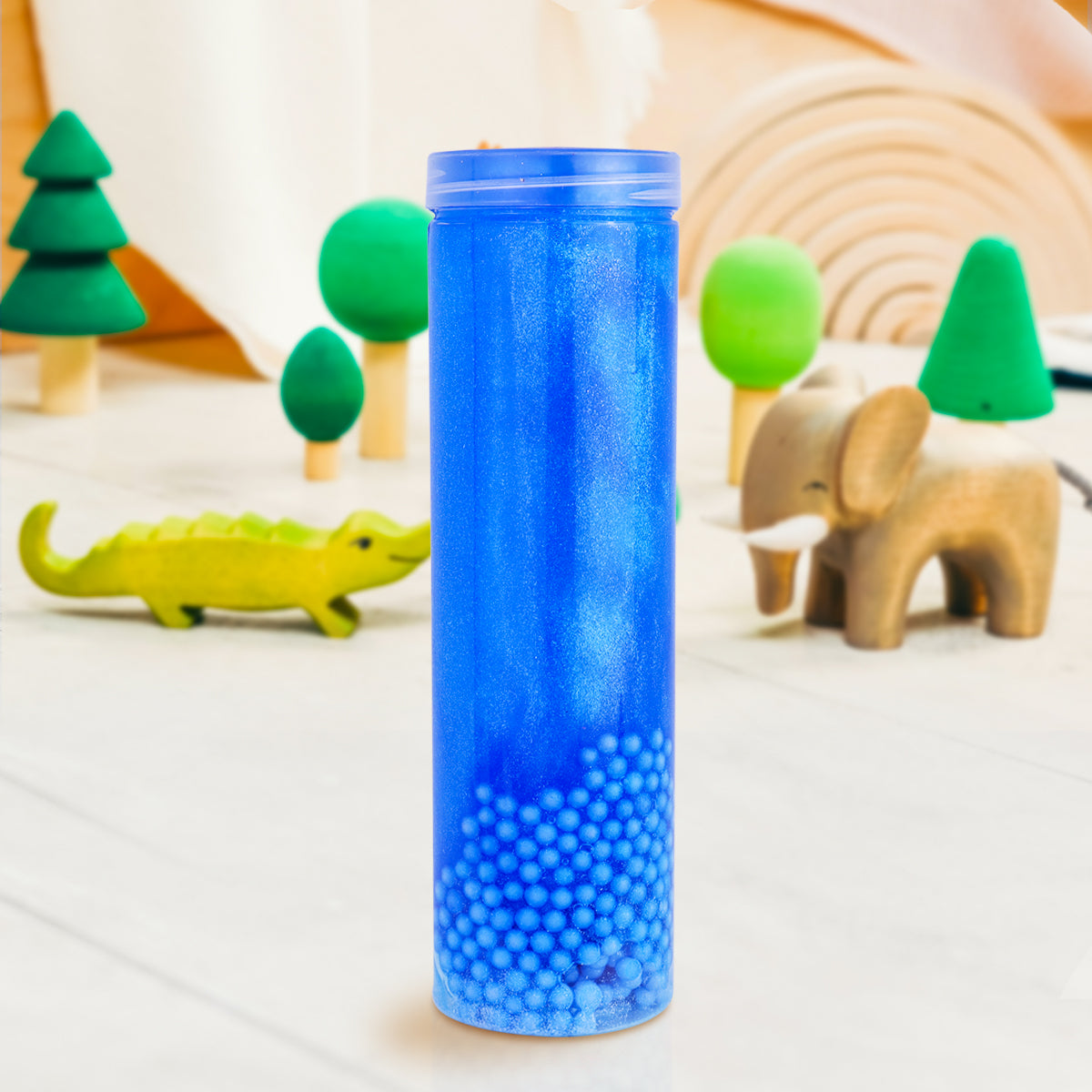 Slime Multicolor, Tubo color Azul 400 gr.