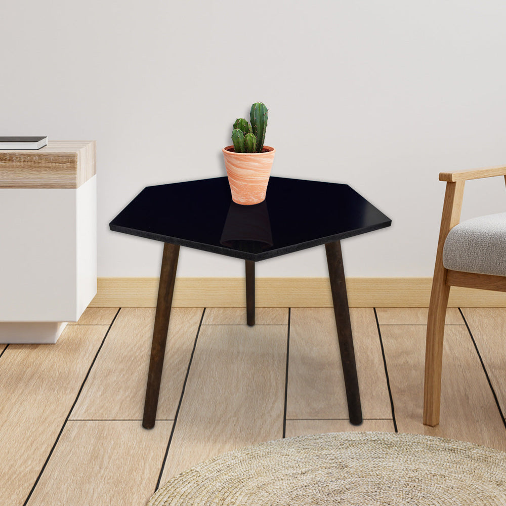 Kit de Mesas, Forma Hexagonal Negra ¡Llévate 3 y paga 2!