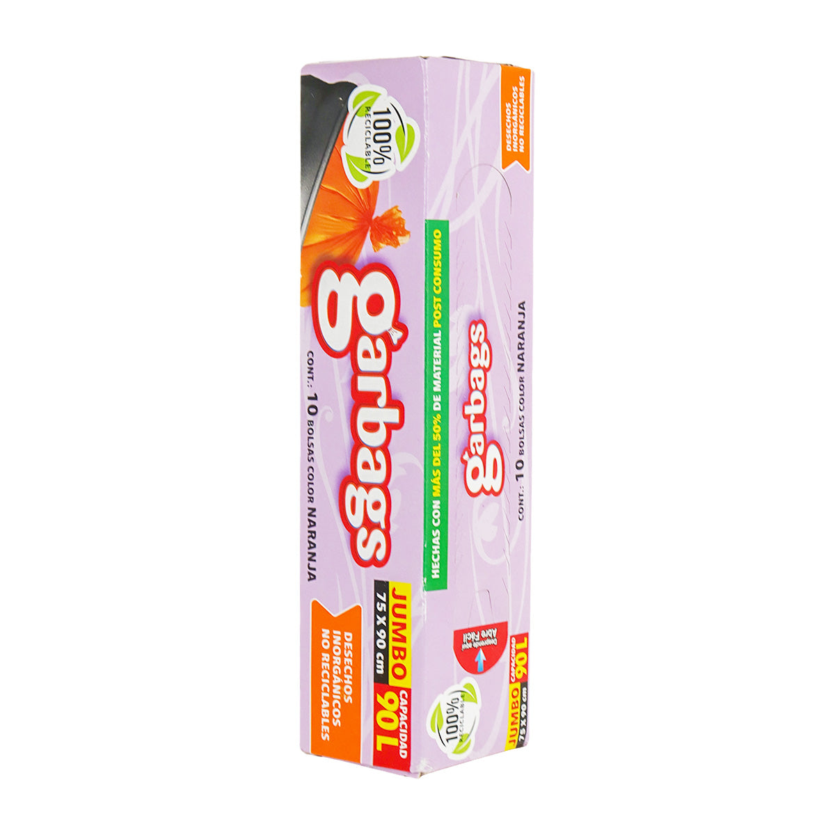 Bolsas Jumbo color Naranja para Basura