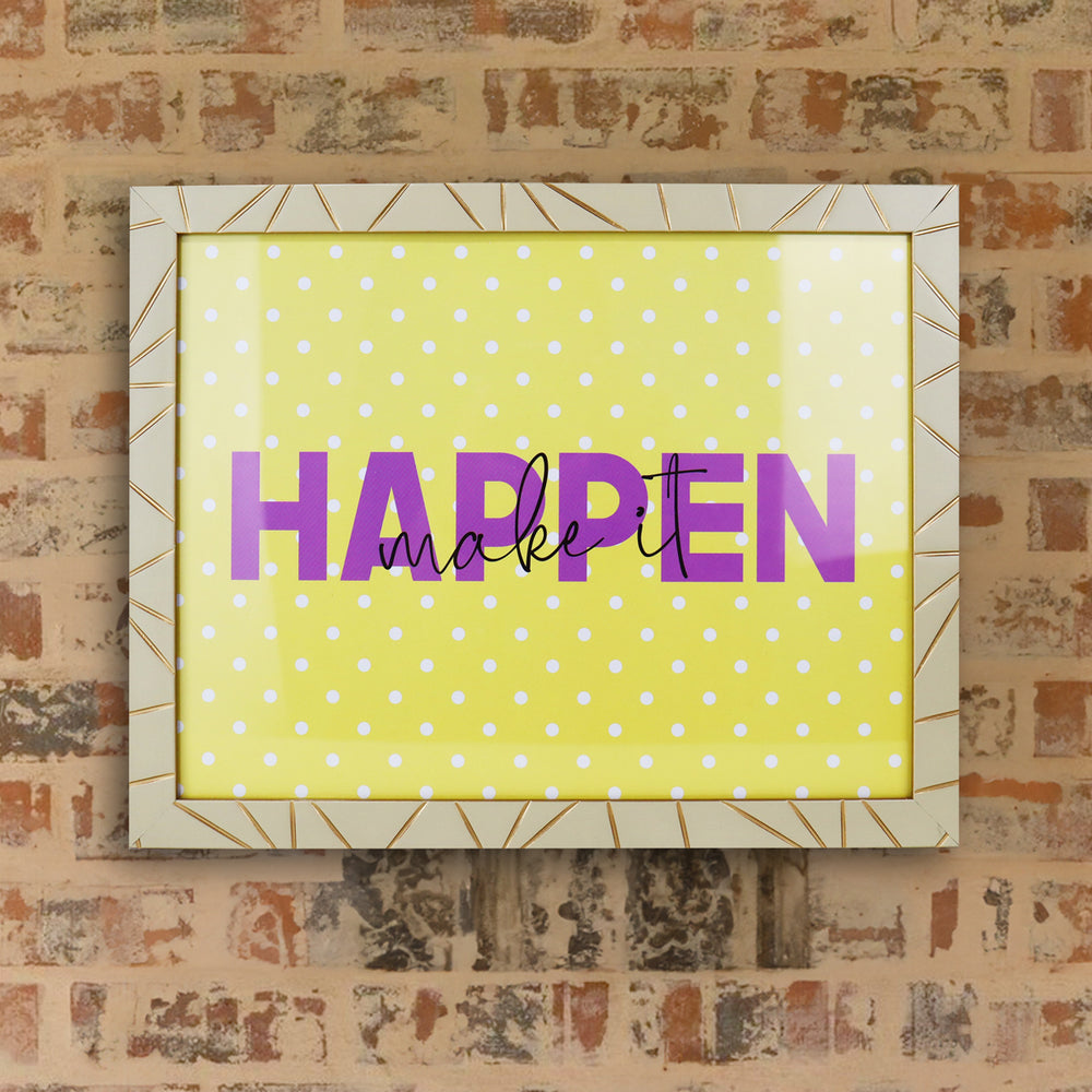 Portadocumento, Marco Beige con Dorado, 30x24 cm