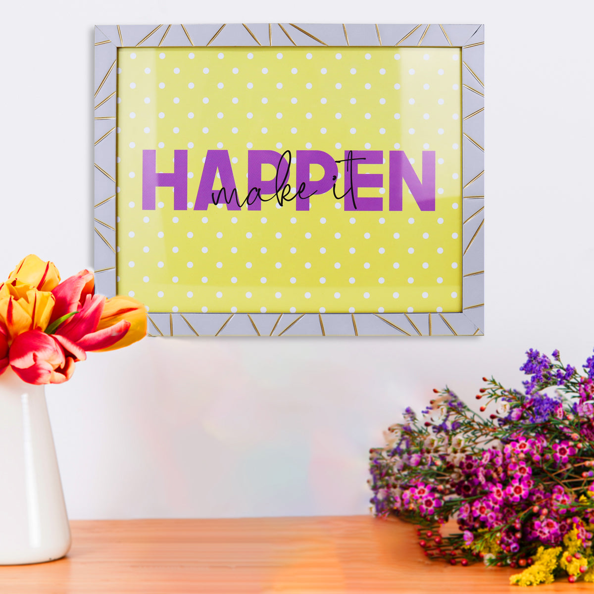 Portadocumento, Marco Gris con Dorado, 30x24 cm