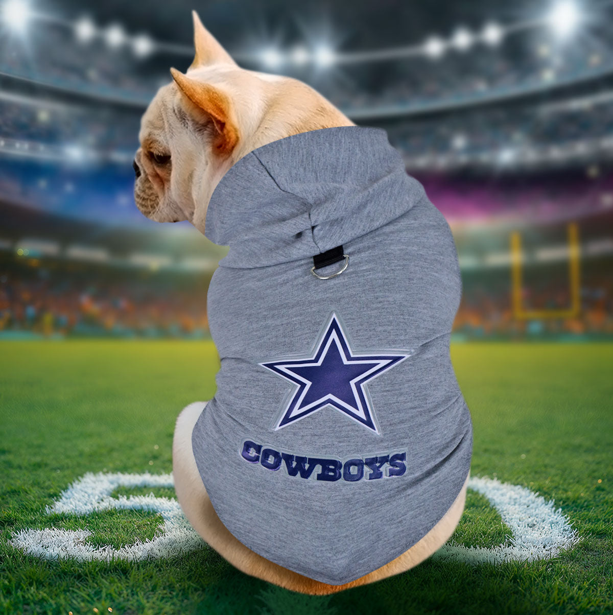 Sudadera Cowboys NFL color Gris para Perro