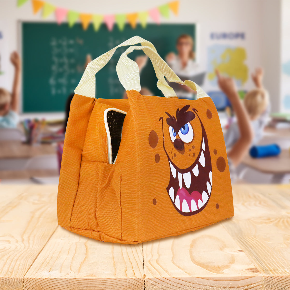 Lonchera de Monstruo para Niños, color Naranja
