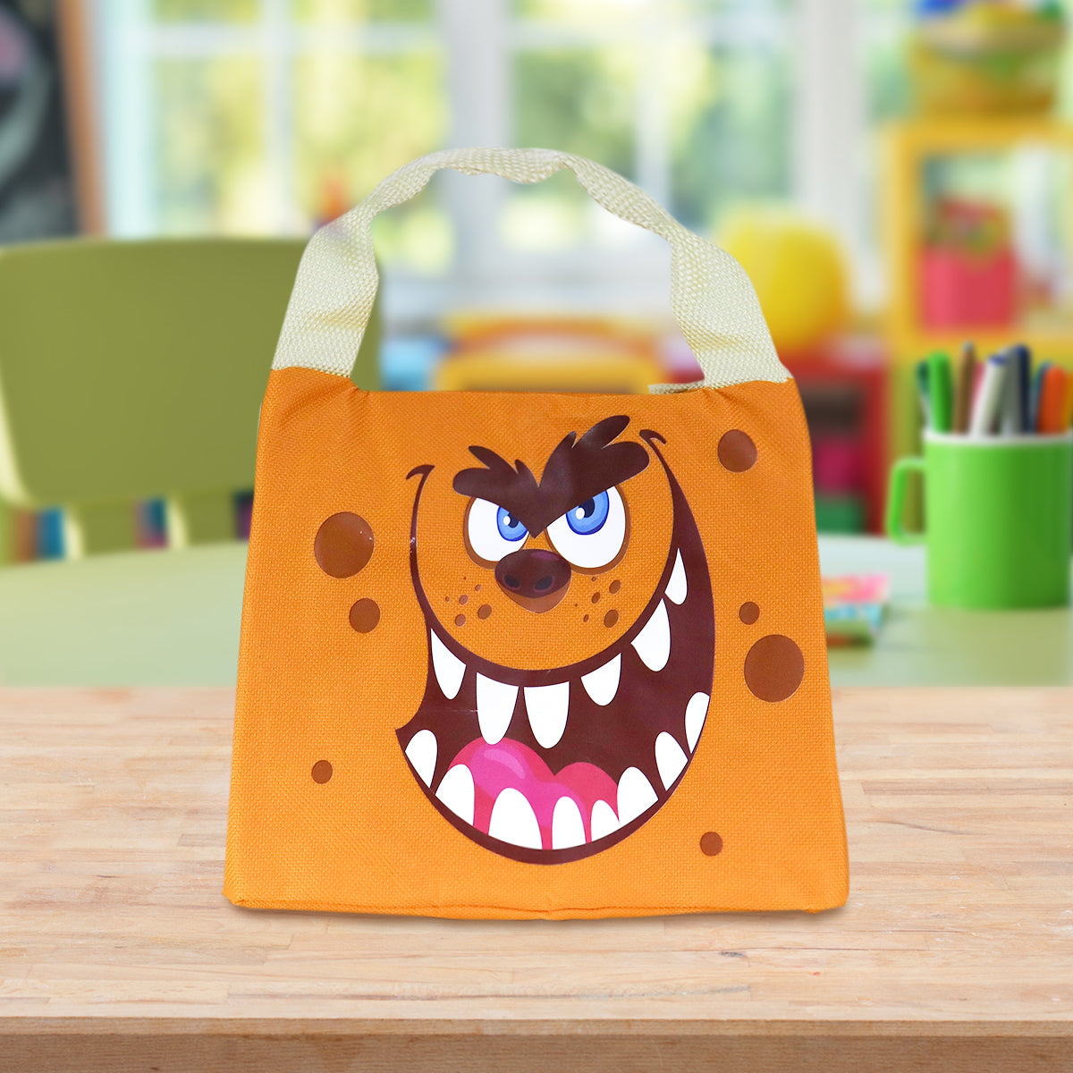 Lonchera de Monstruo para Niños, color Naranja