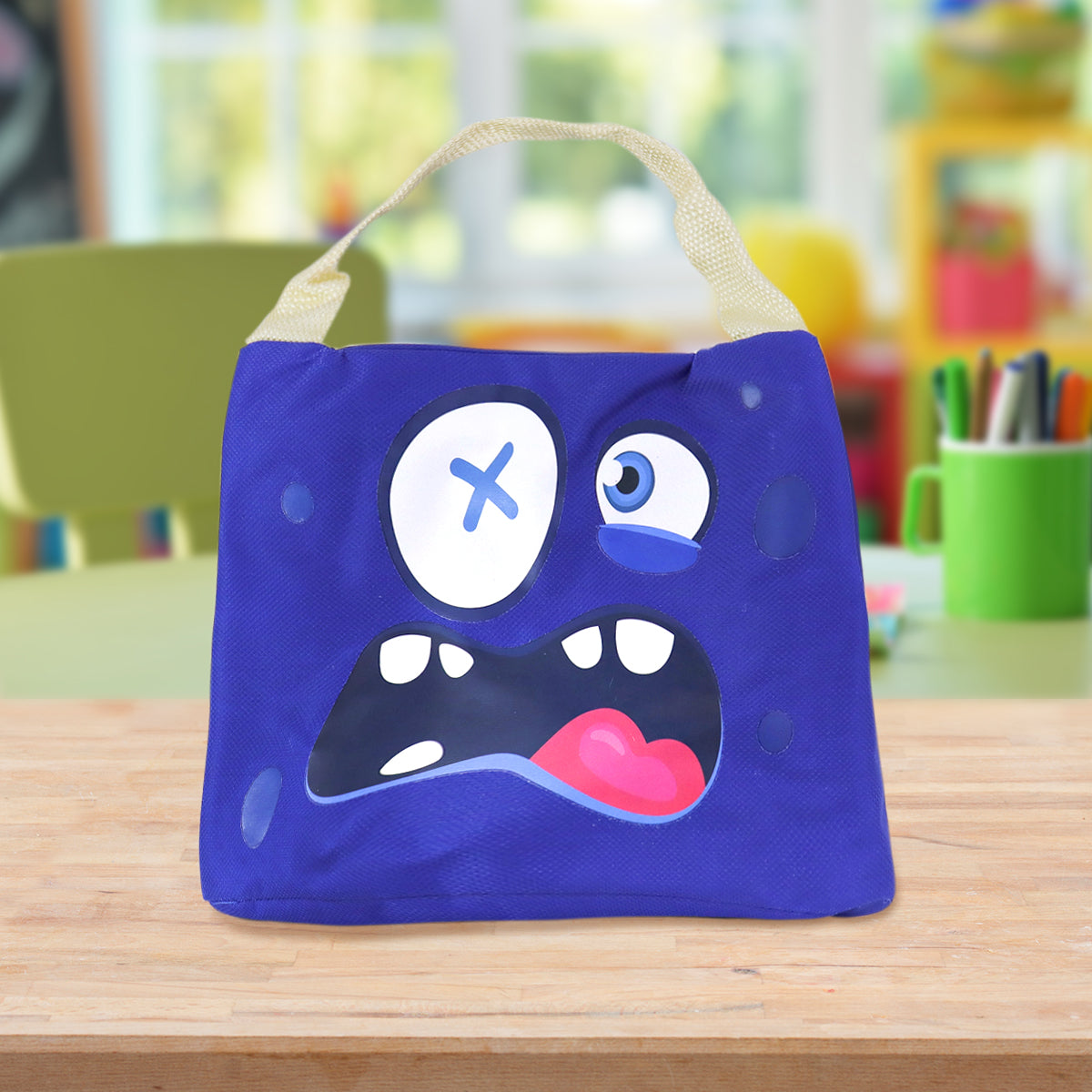 Lonchera de Monstruo para Niños, color Azul Rey