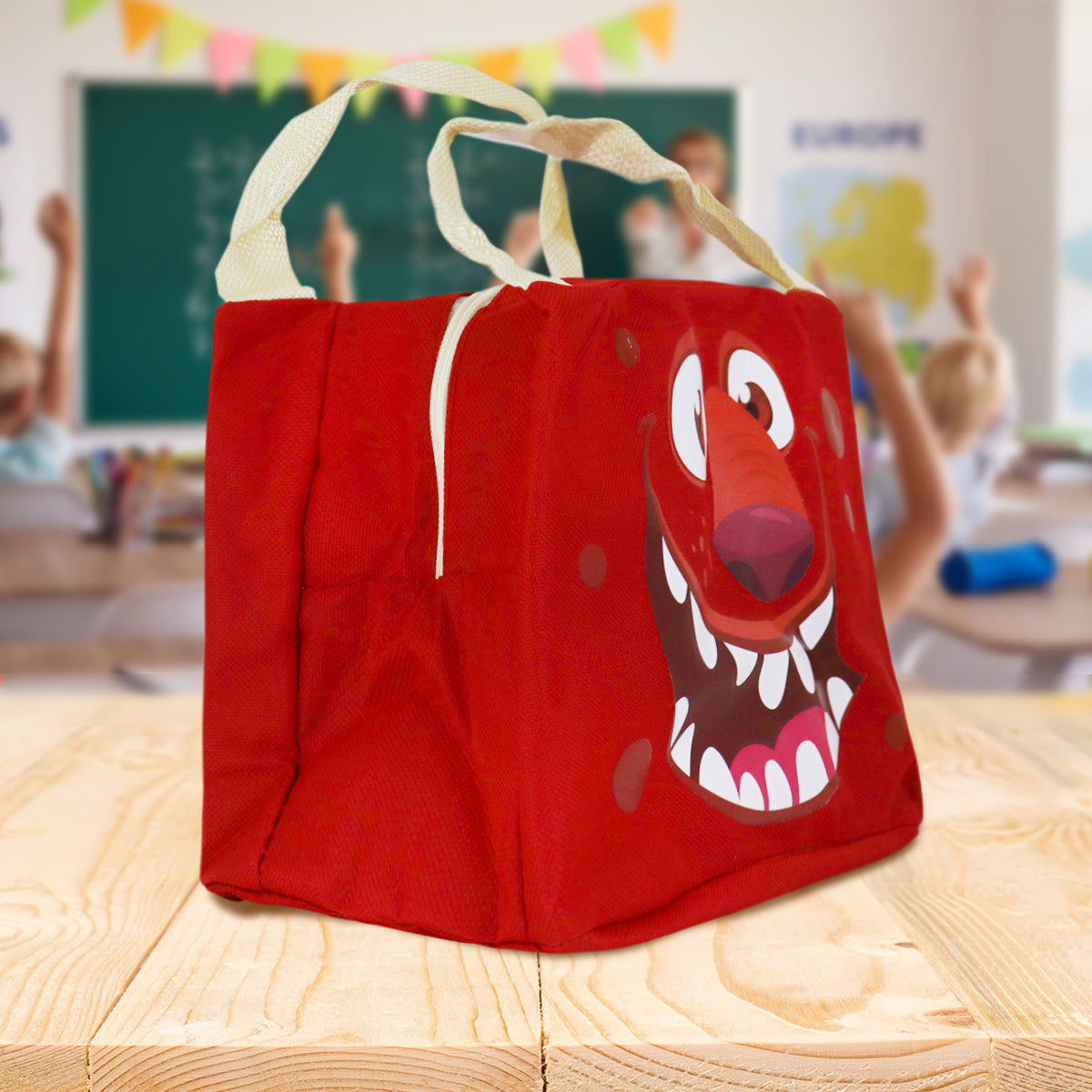 Lonchera de Monstruo para Niños, color Rojo