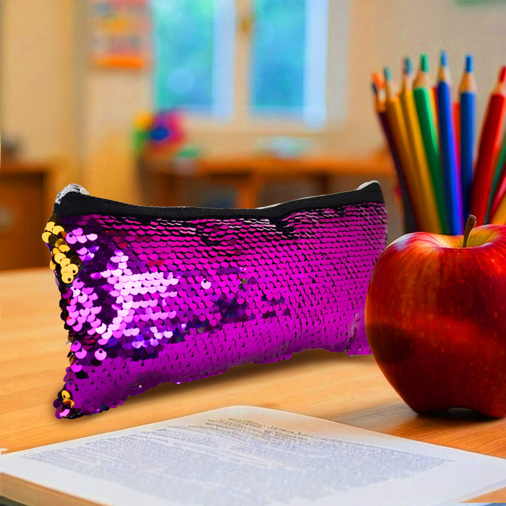 Lapicera, Lentejuelas, Color Morado