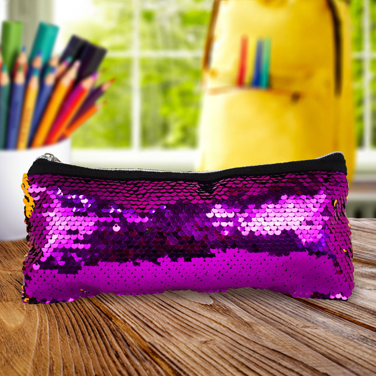 Lapicera, Lentejuelas, Color Morado