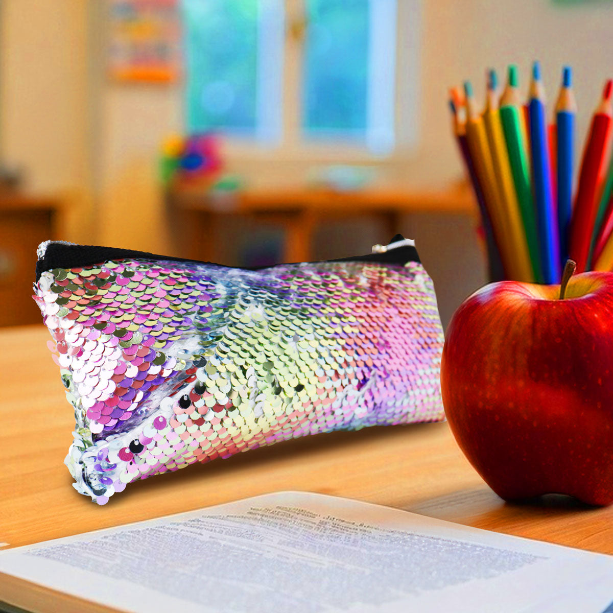 Lapicera, Lentejuelas, Color Tornasol