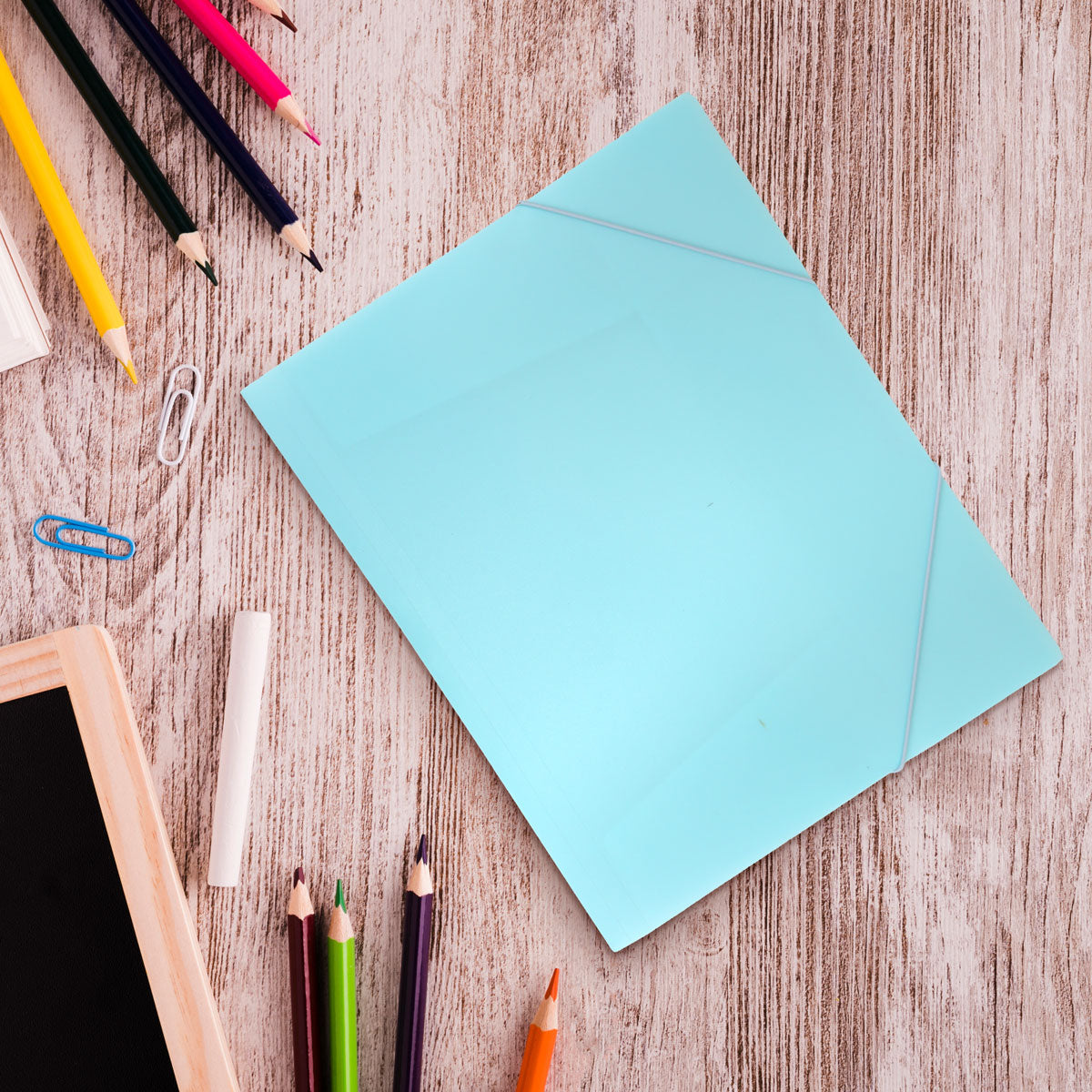 Folder Organizador color Azul Cielo 31x22cm