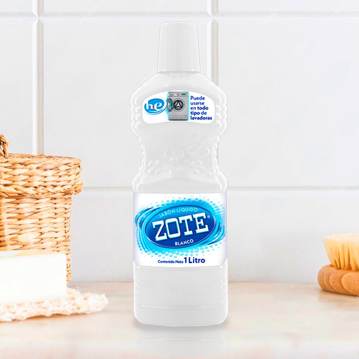 Jabón Líquido Zote Blanco, 1 L