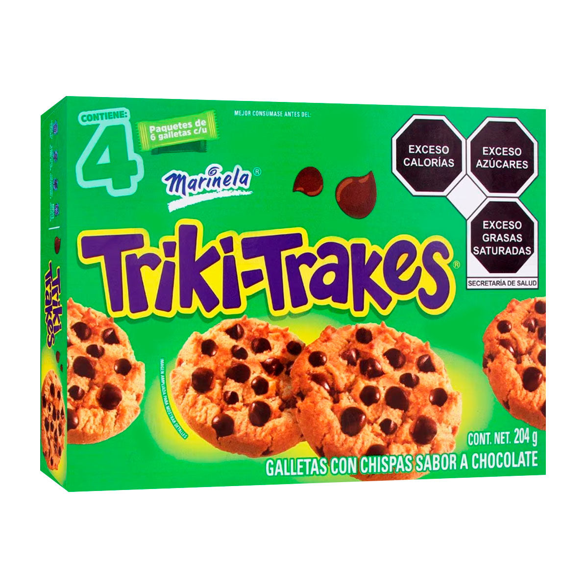 Galletas Triki Trakes Marinela, 204 g