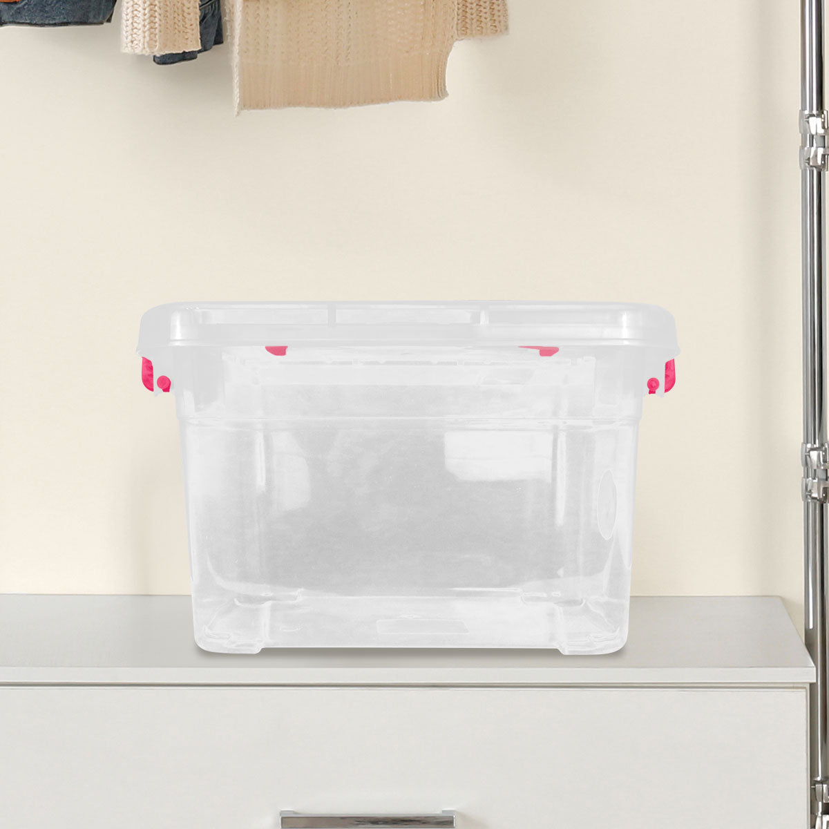 Caja de Plástico Venecia color Fucsia 6L