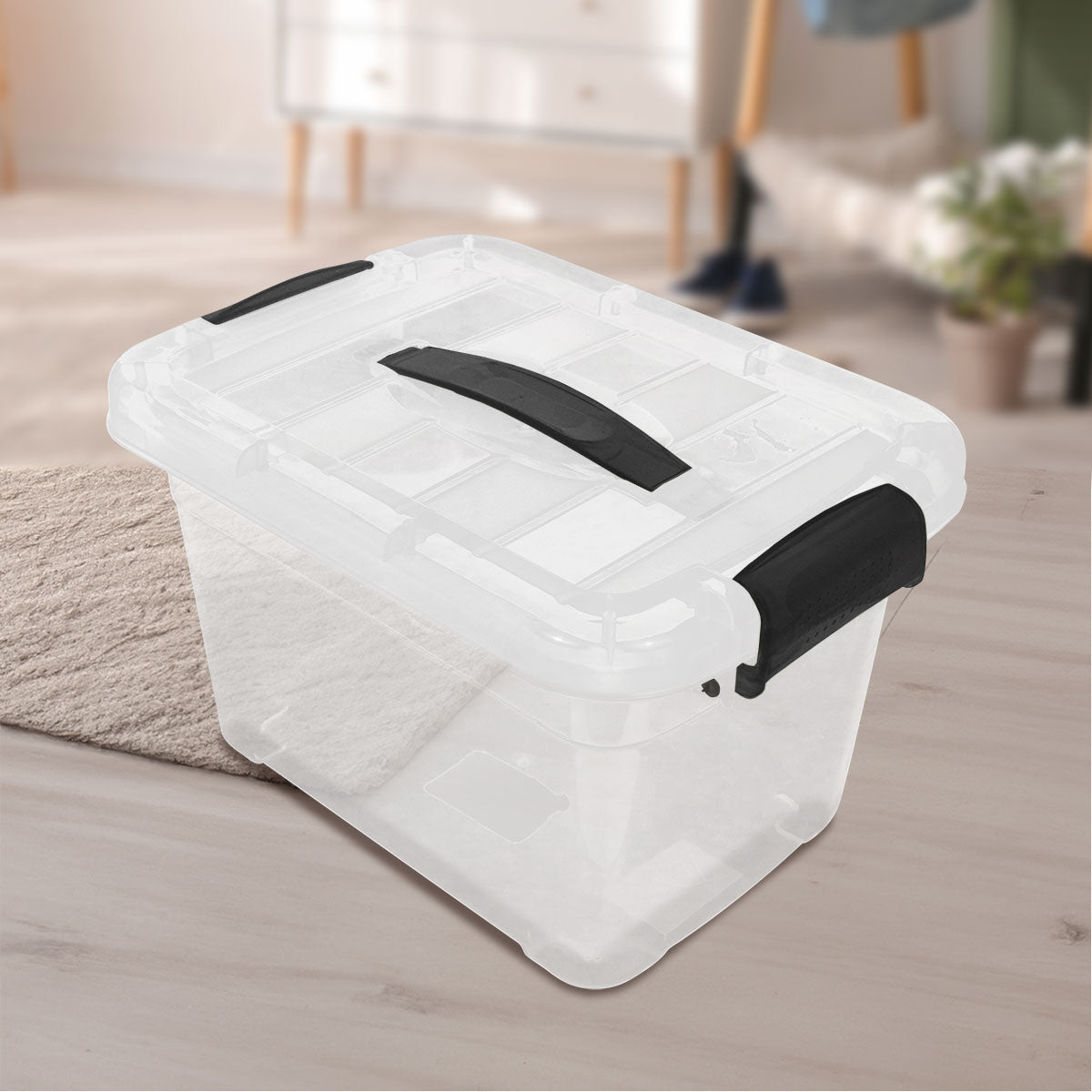 Caja de Plástico Venecia color Negro 6L