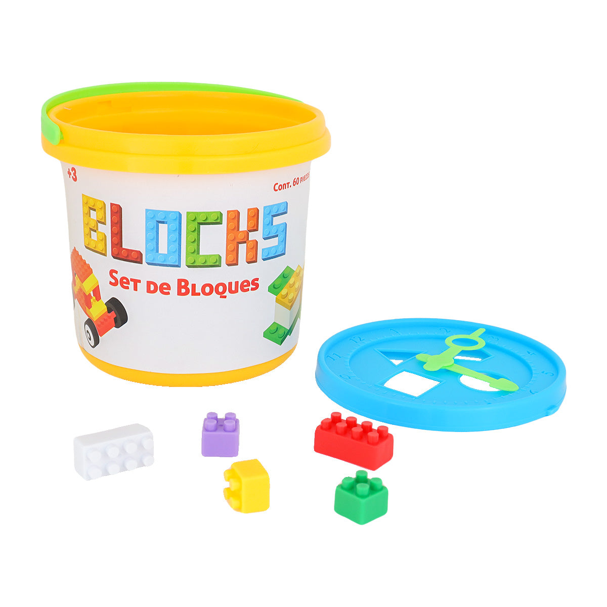 Set de Bloques de Colores en Cubeta