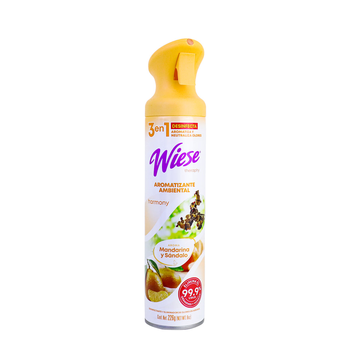 Wiese, Aromatizante en Aerosol, Mandarina, 226gr.