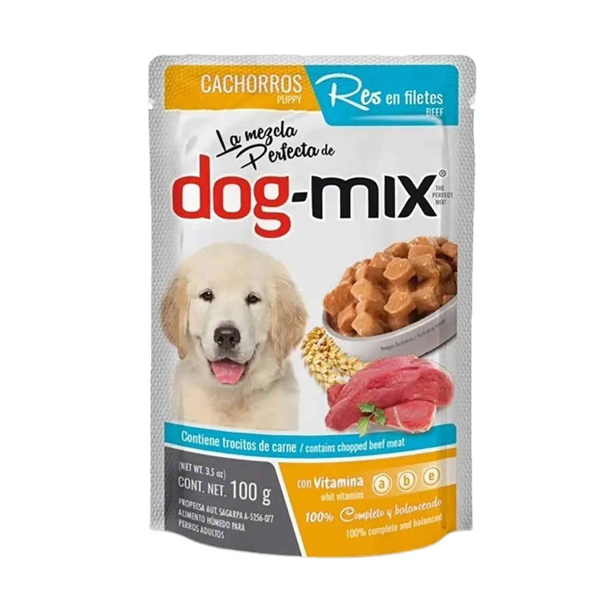 Alimento Húmedo Balanceado para Perro, Dog Mix, Cachorro, 100 gr