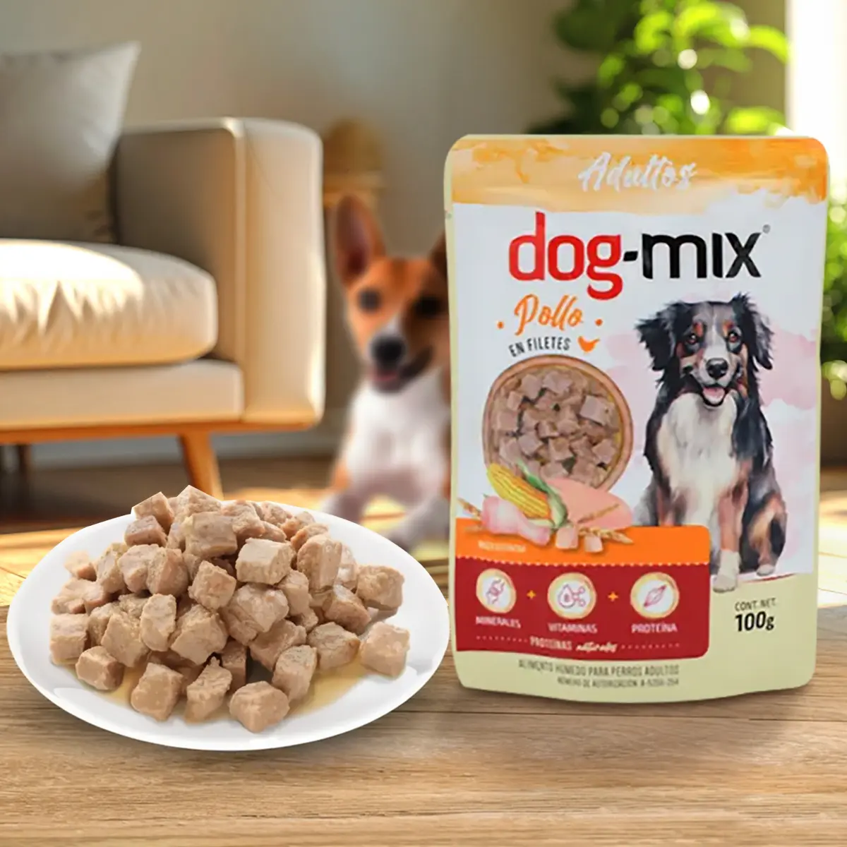Alimento Húmedo Balanceado para Perro, Dog Mix, Adulto, 100 gr