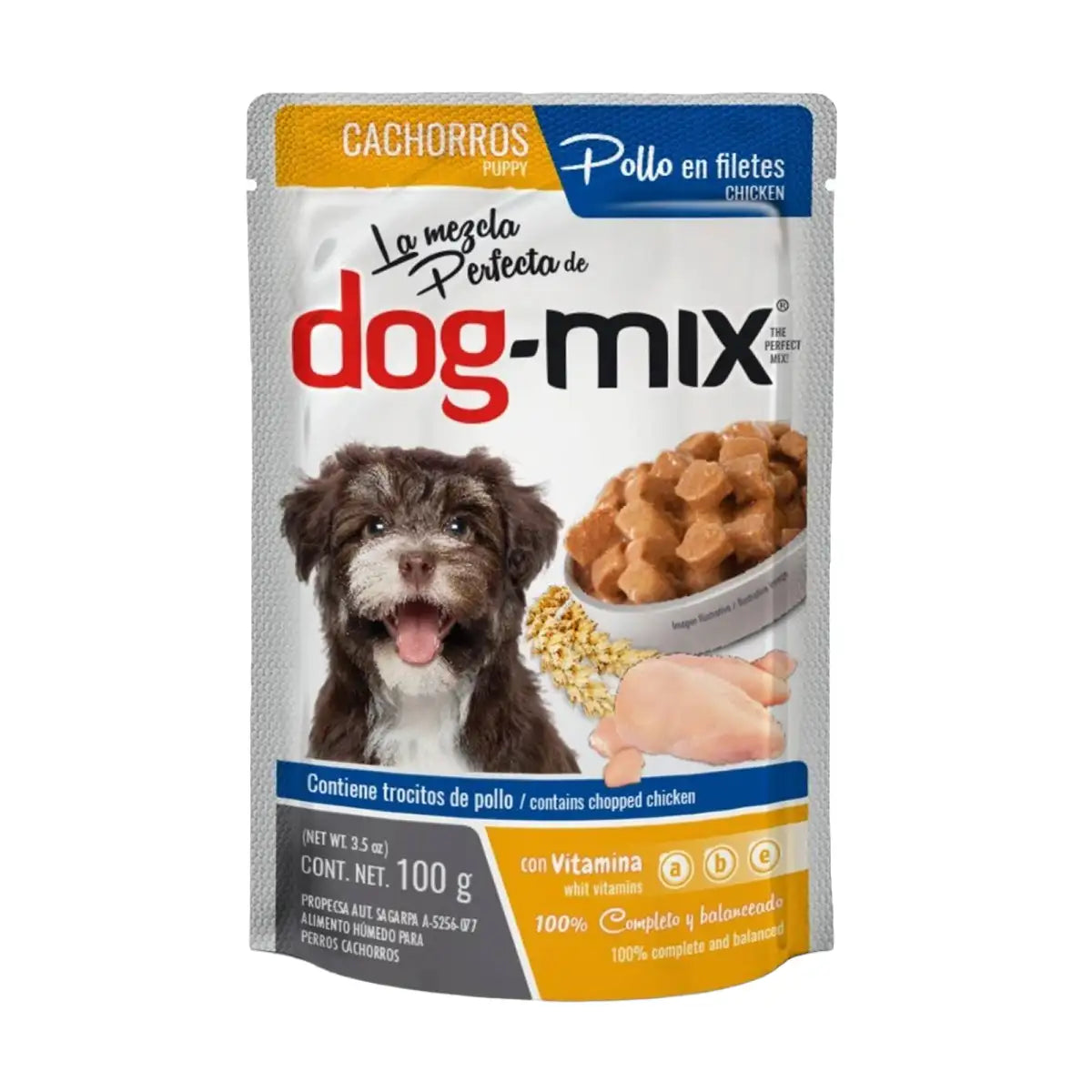 Alimento Húmedo Balanceado para Perro, Dog Mix, 100 gr