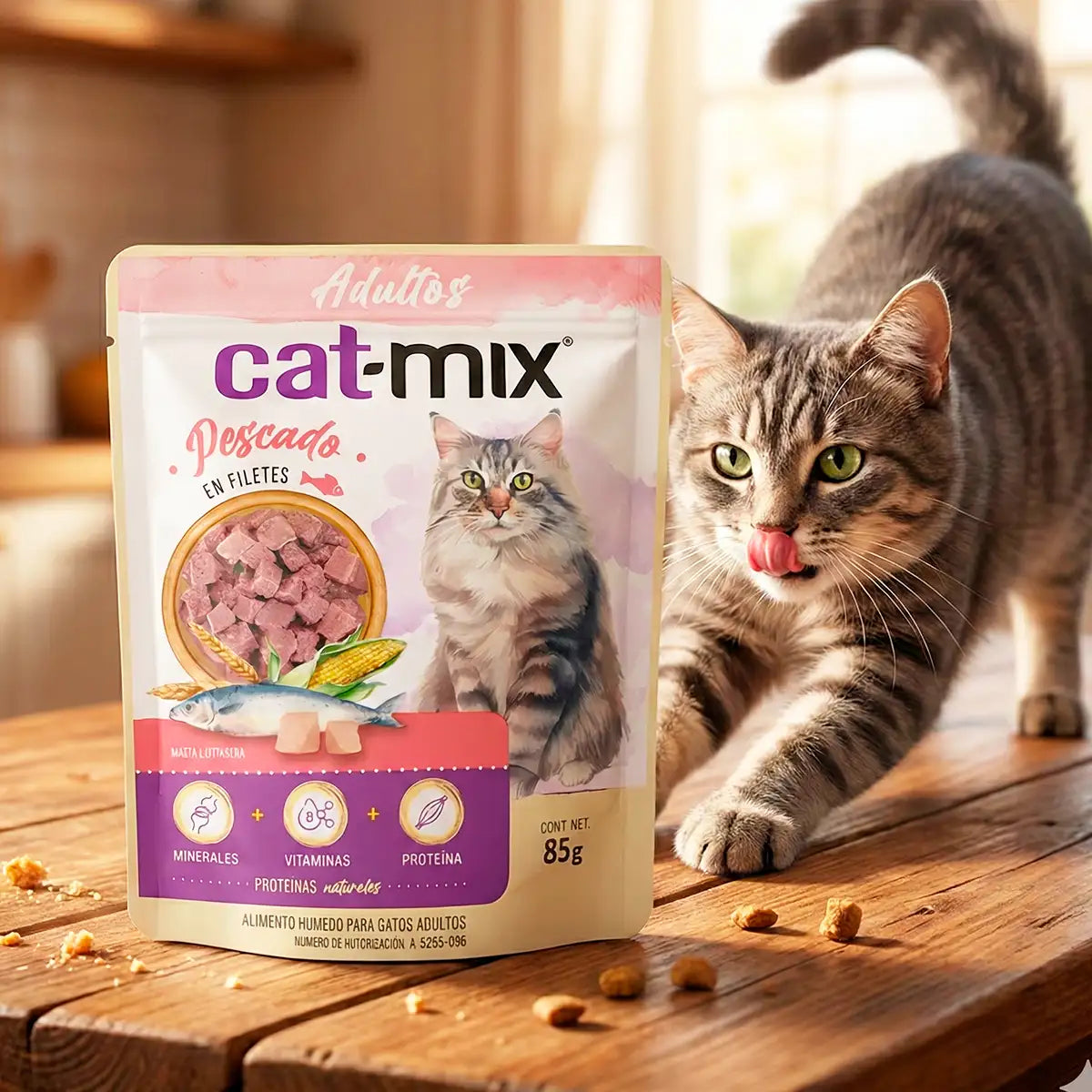 Alimento Húmedo Balanceado para Gato Cat Mix, 85 gr
