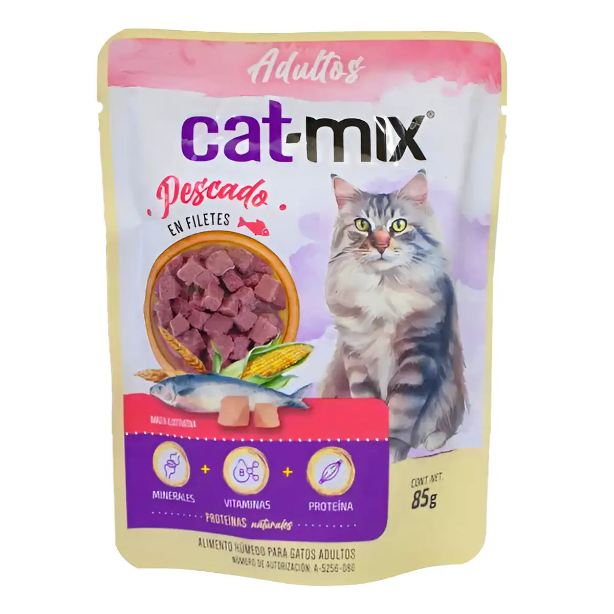 Alimento Húmedo Balanceado para Gato Cat Mix, 85 gr