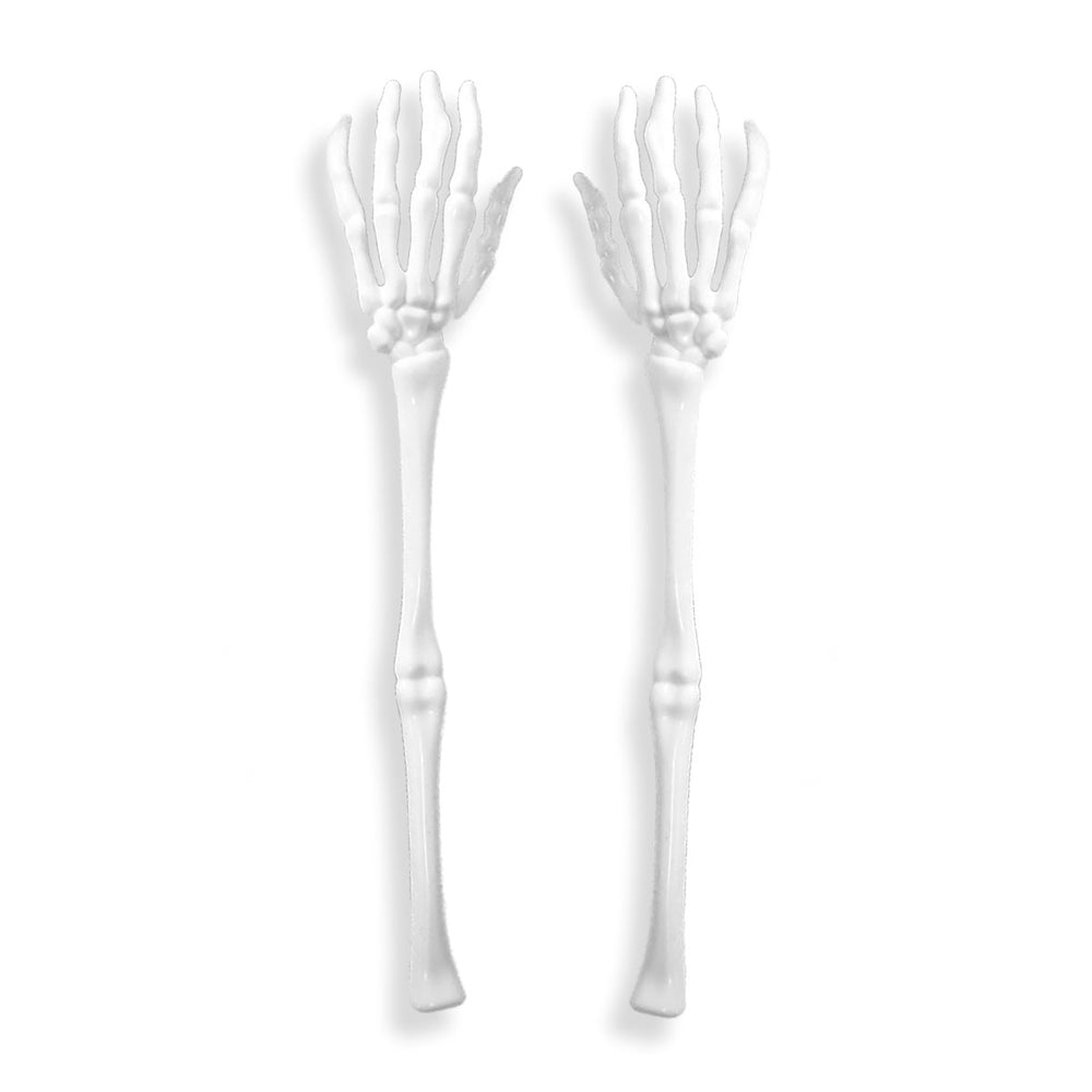 Pinzas en Forma de Brazos color Blanco para Ensalada