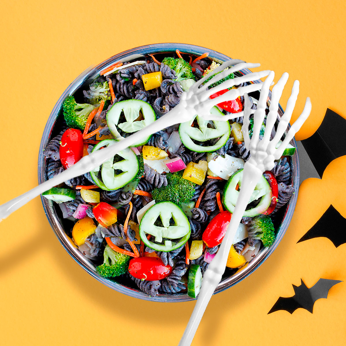 Pinzas en Forma de Brazos color Blanco para Ensalada