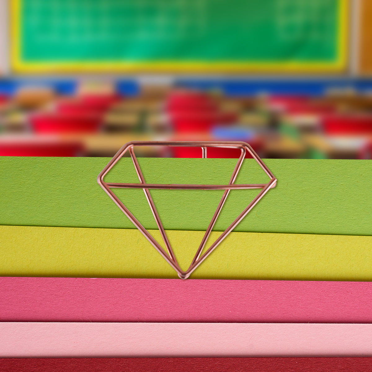 Clips con Diseño de Diamante, 8 pzas