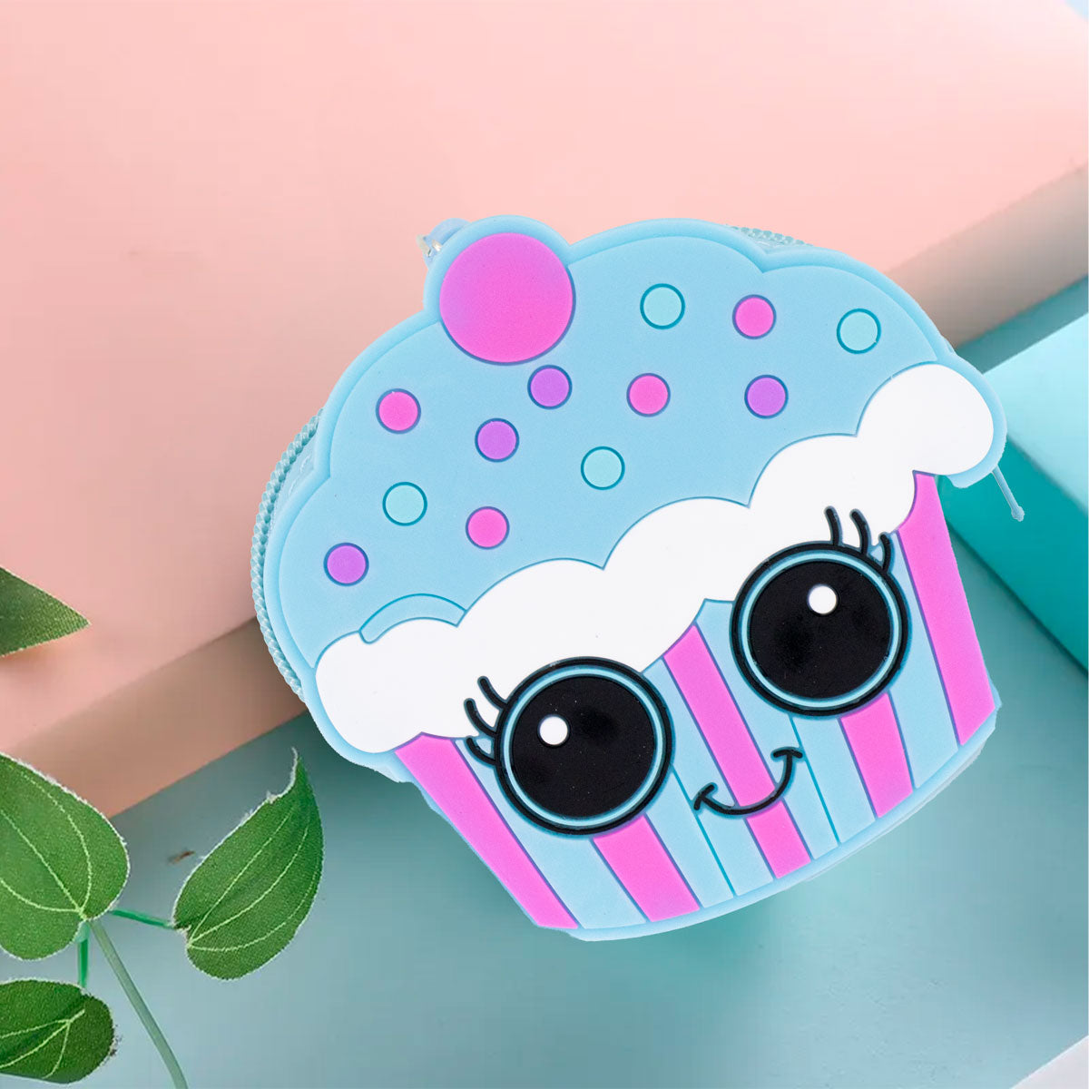 Almacenador de Silicón en Forma de Panque color Azul