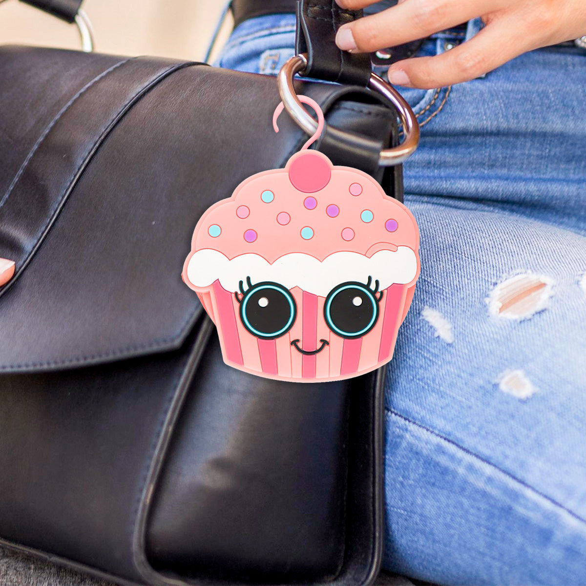 Monedero de Silicona en Forma de Cupcake, color Rosa