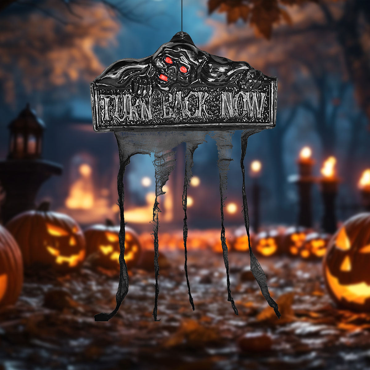 Turn Back Now, Letrero Colgante, Halloween