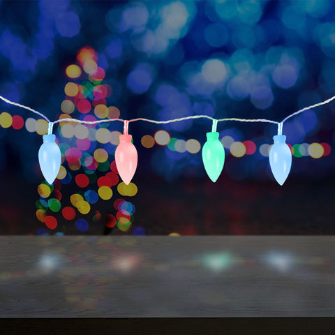 Paquete Navidad con 1 Serie de Luces en Forma de Campanas, 1 Serie de Luces en Forma de Llama, 1 Serie en Forma de Cristal de Hielo y 1 Serie de Luces de Colores