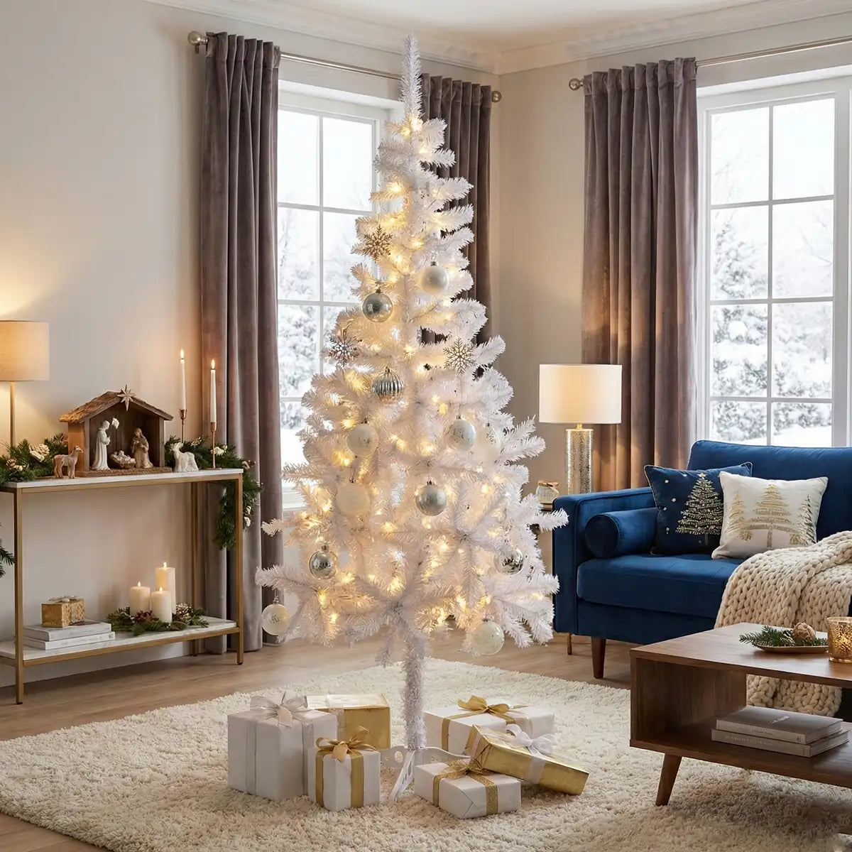 Árbol Navideño color Blanco, 1.8m