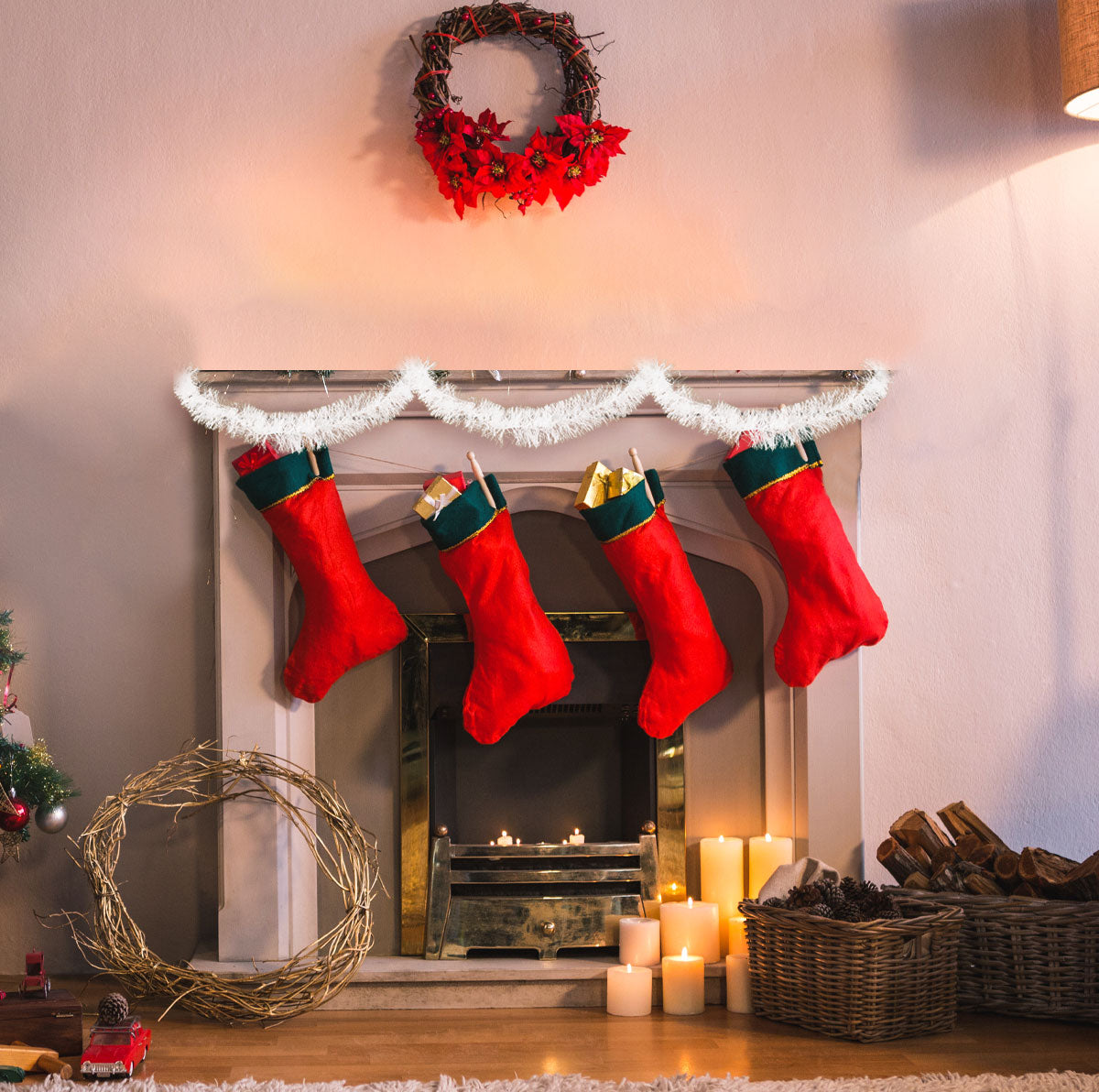 Guirnalda Navideña de Tinsel Brillante