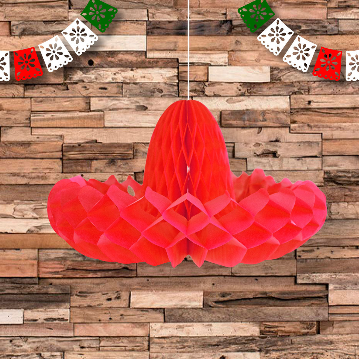 Decoración Colgante con Diseño de Sombrero color Rojo