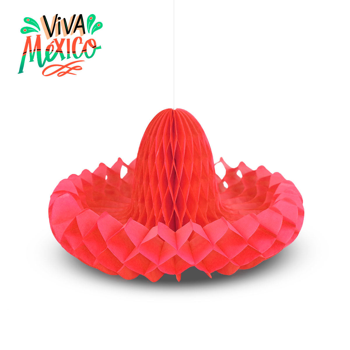 Decoración Colgante con Diseño de Sombrero color Rojo