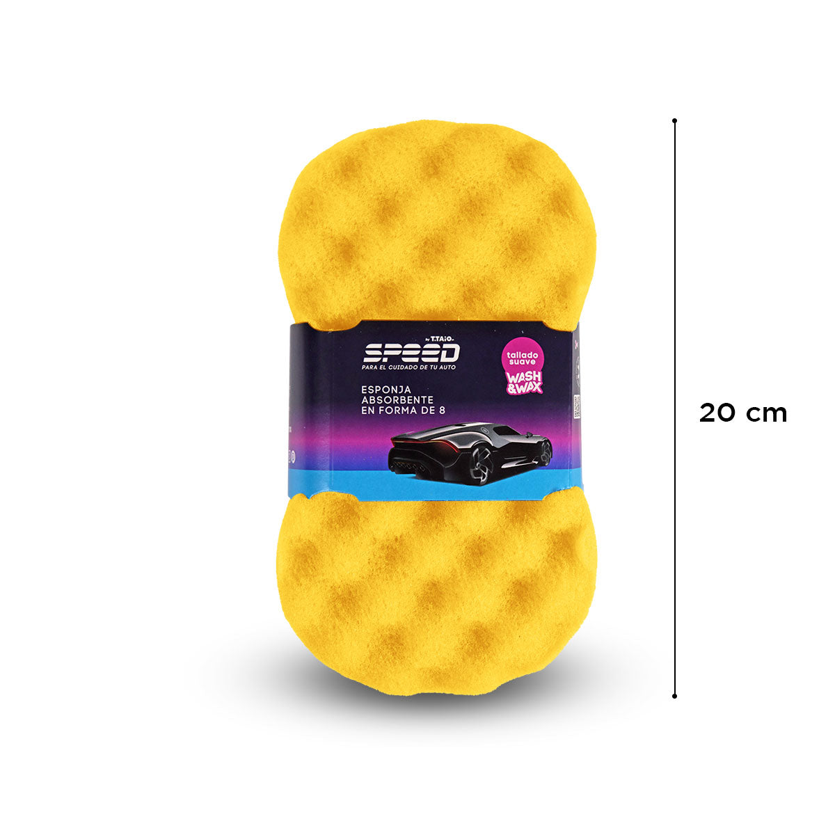 Speed Esponja Absorbente para Auto, color Amarillo
