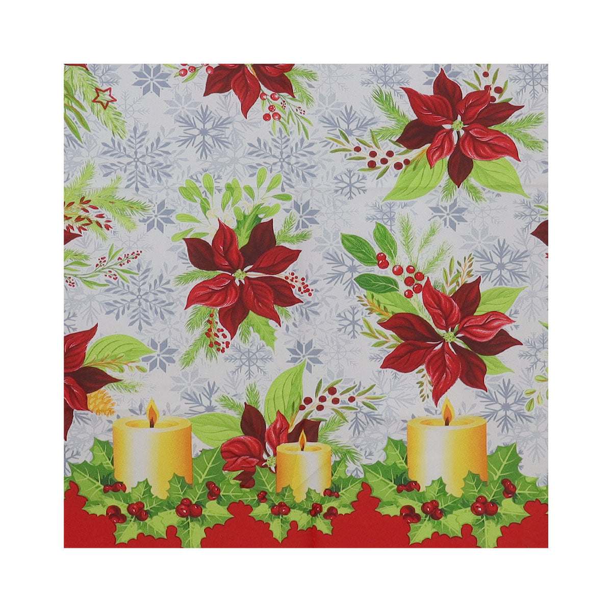 Mantel Navideño, Diseño Corona Adviento, 2x1.5 m