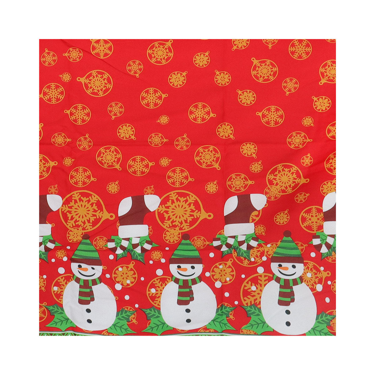 Mantel Navideño, Diseño Esferas, Color Rojo, 2x1.5 m