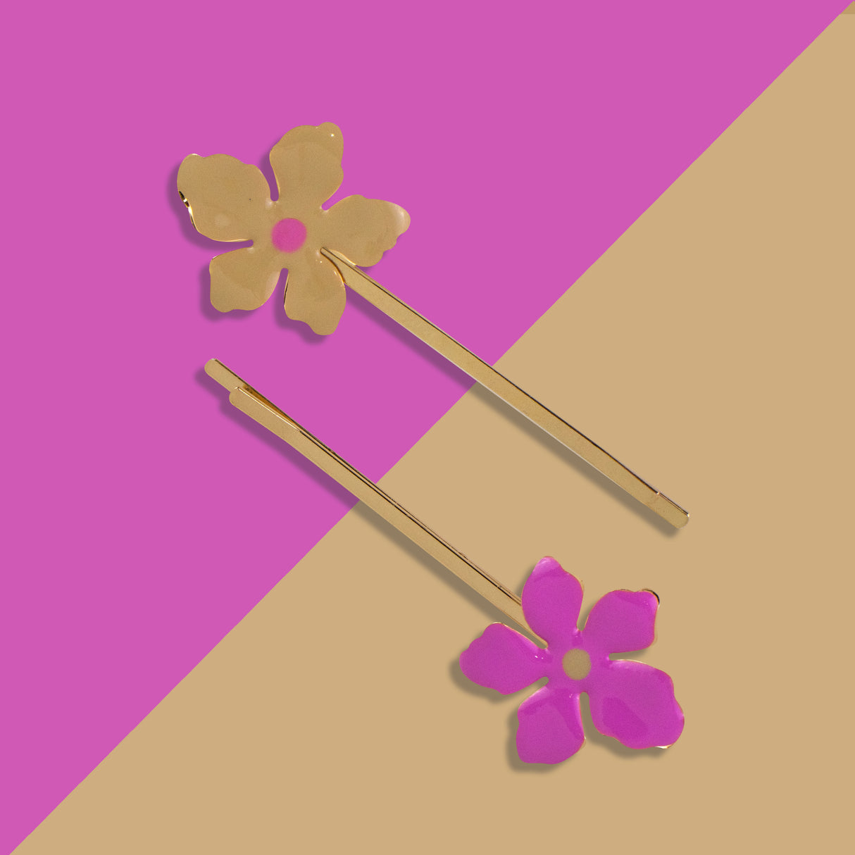 Broches para el Cabello con Diseño de Flores