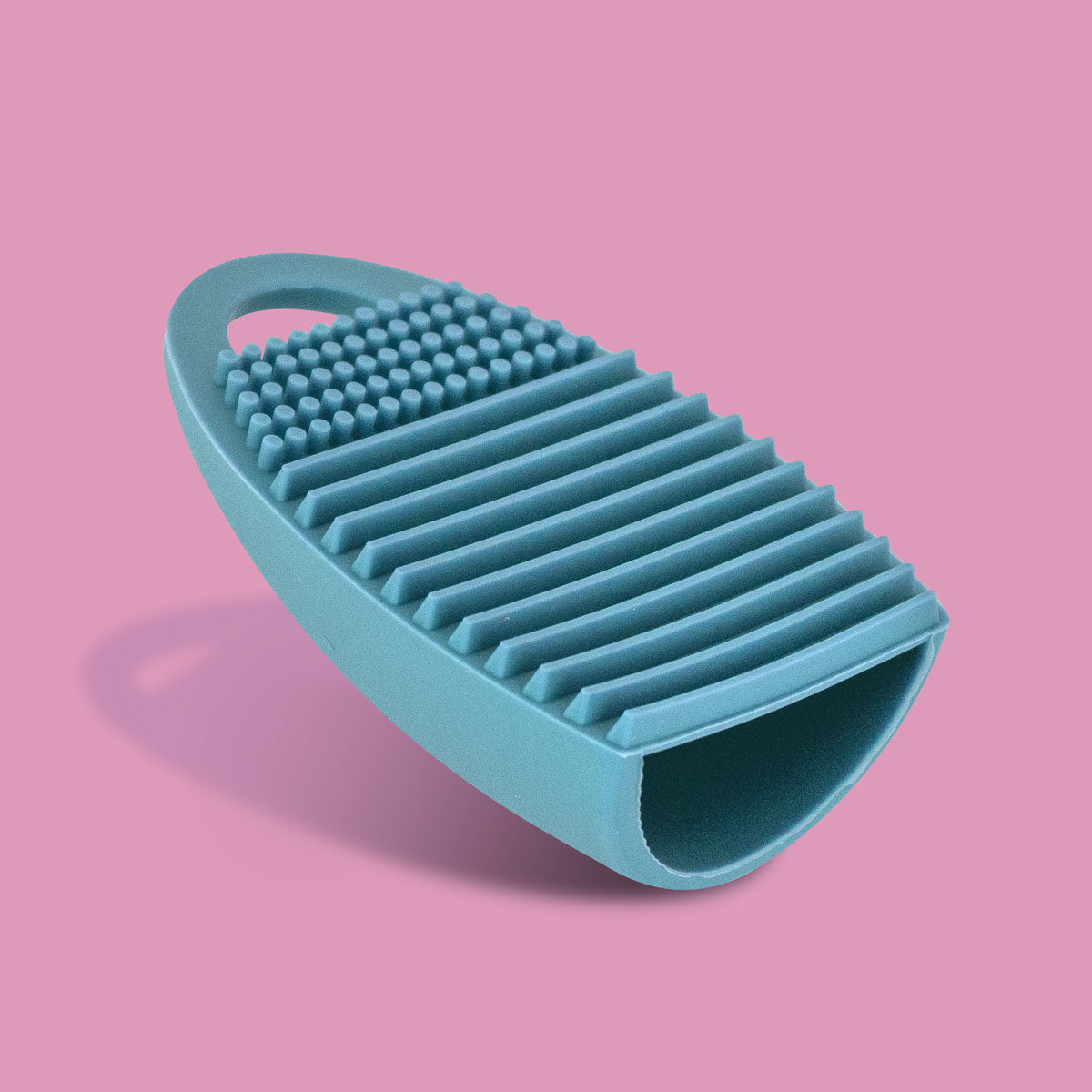 Limpiador de Silicon para Brochas de Maquillaje color Aqua