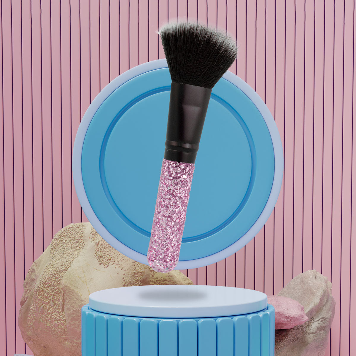 Brocha para Rubor color Rosa