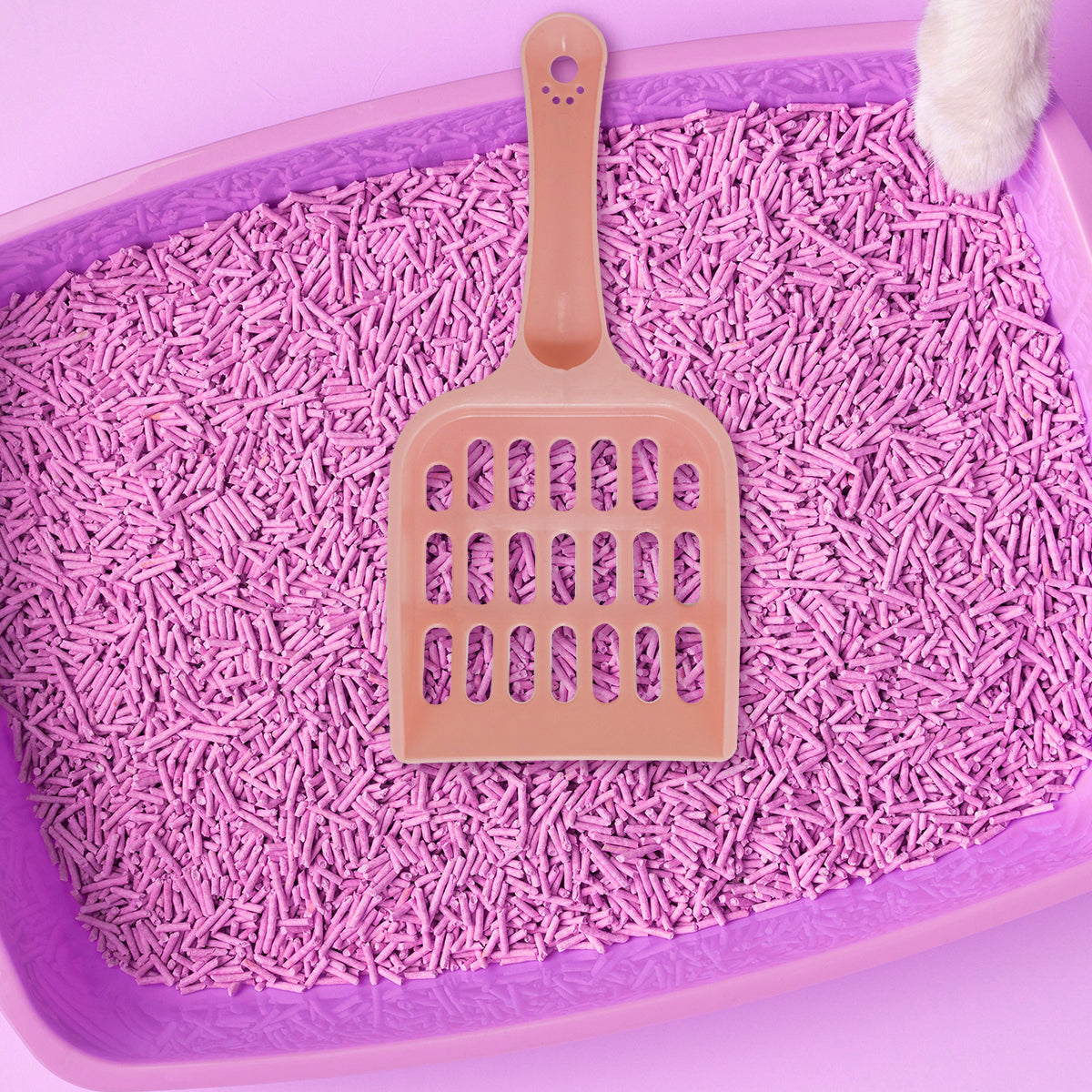 Recogedor de Arena para Gatos, Color Rosa