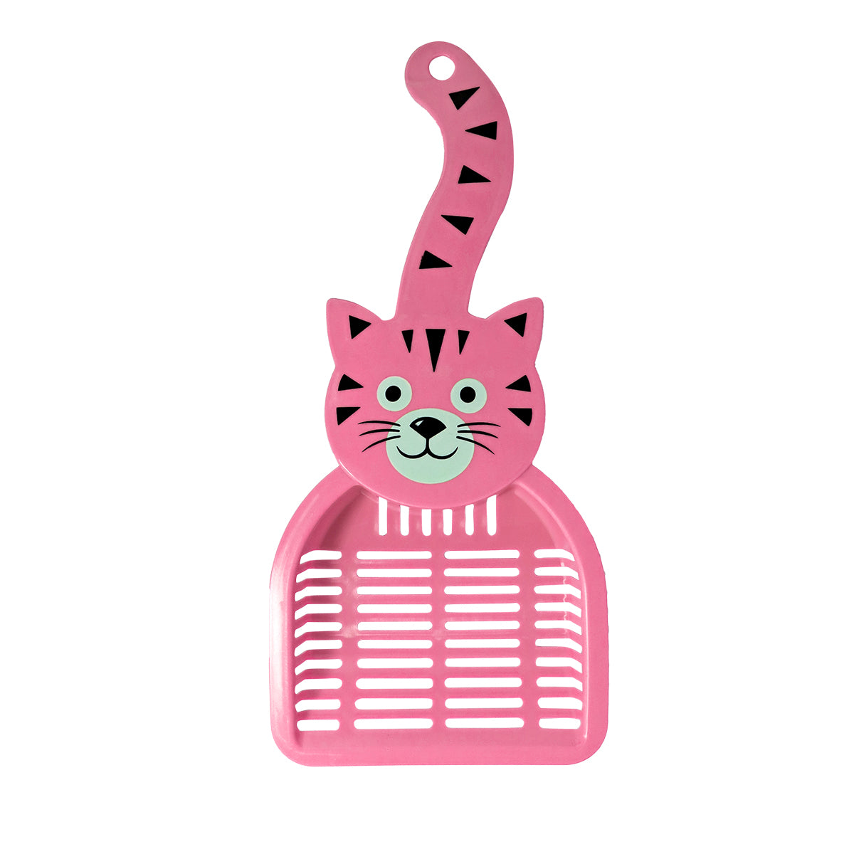Recogedor de Arena para Gatos, Diseño Tigre, Color Rosa