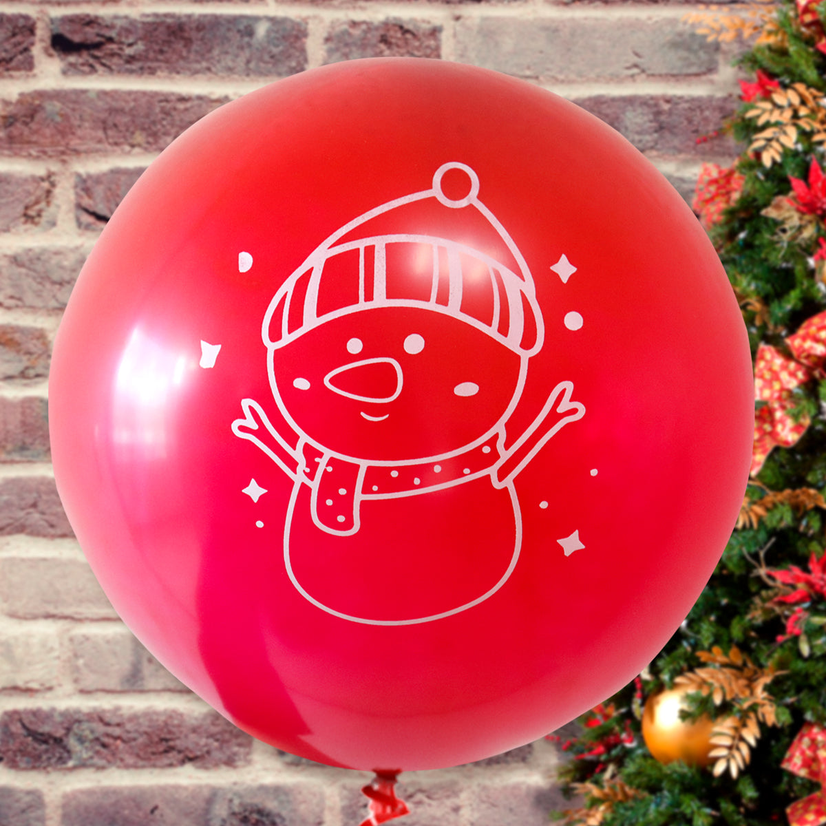 Globo con Diseño de Muñeco de Nieve para Decoración de Navidad, 43cm